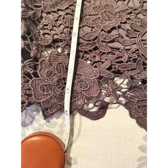 NWT Paper Dolls bardot crochet dress with fluted sleeves - Picture 11 of 14